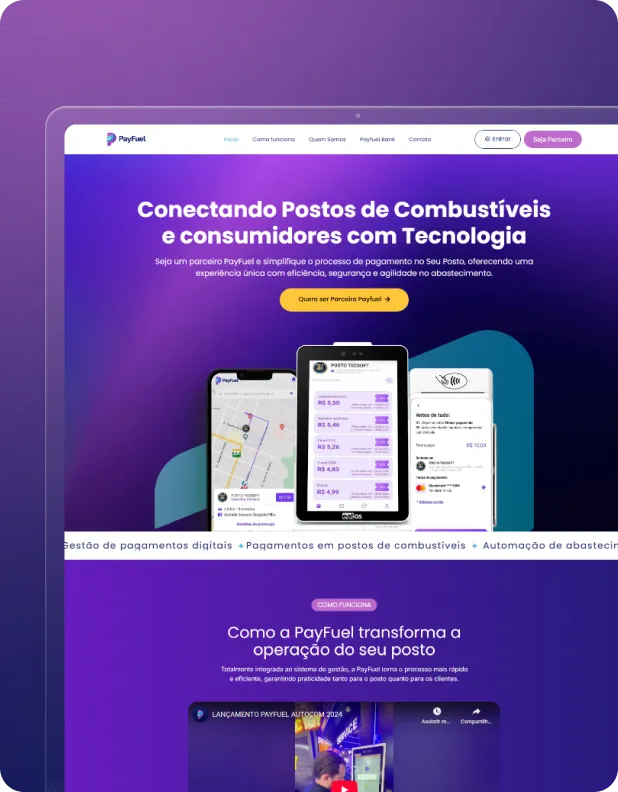 Projeto Payfuel desenvolvido pela Orbyk