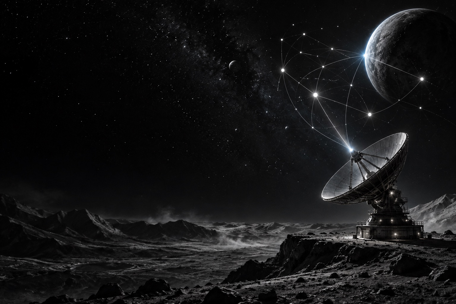 Composição espacial representando o serviço SEO & GEO